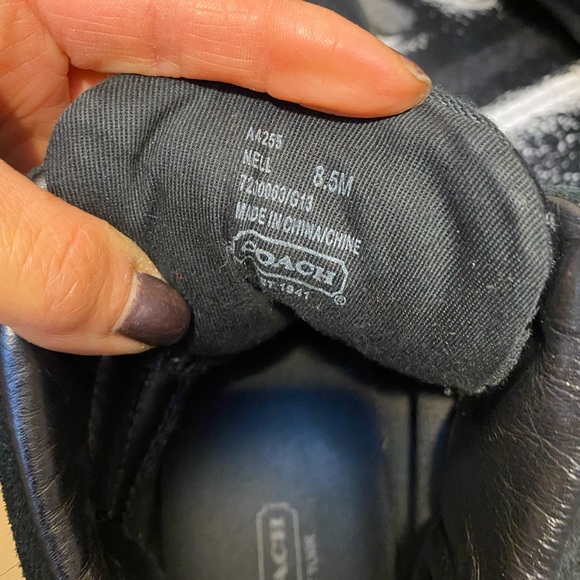 Coach high tops monogram black. - Picture 5 of 6